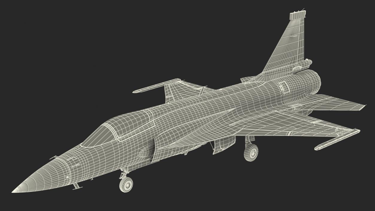 3D model Chengdu FC-1 Xiaolong Pakistan Air Force