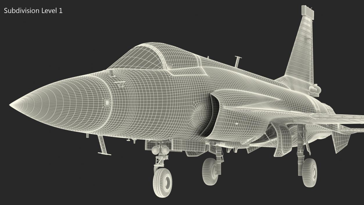 3D model Chengdu FC-1 Xiaolong Pakistan Air Force