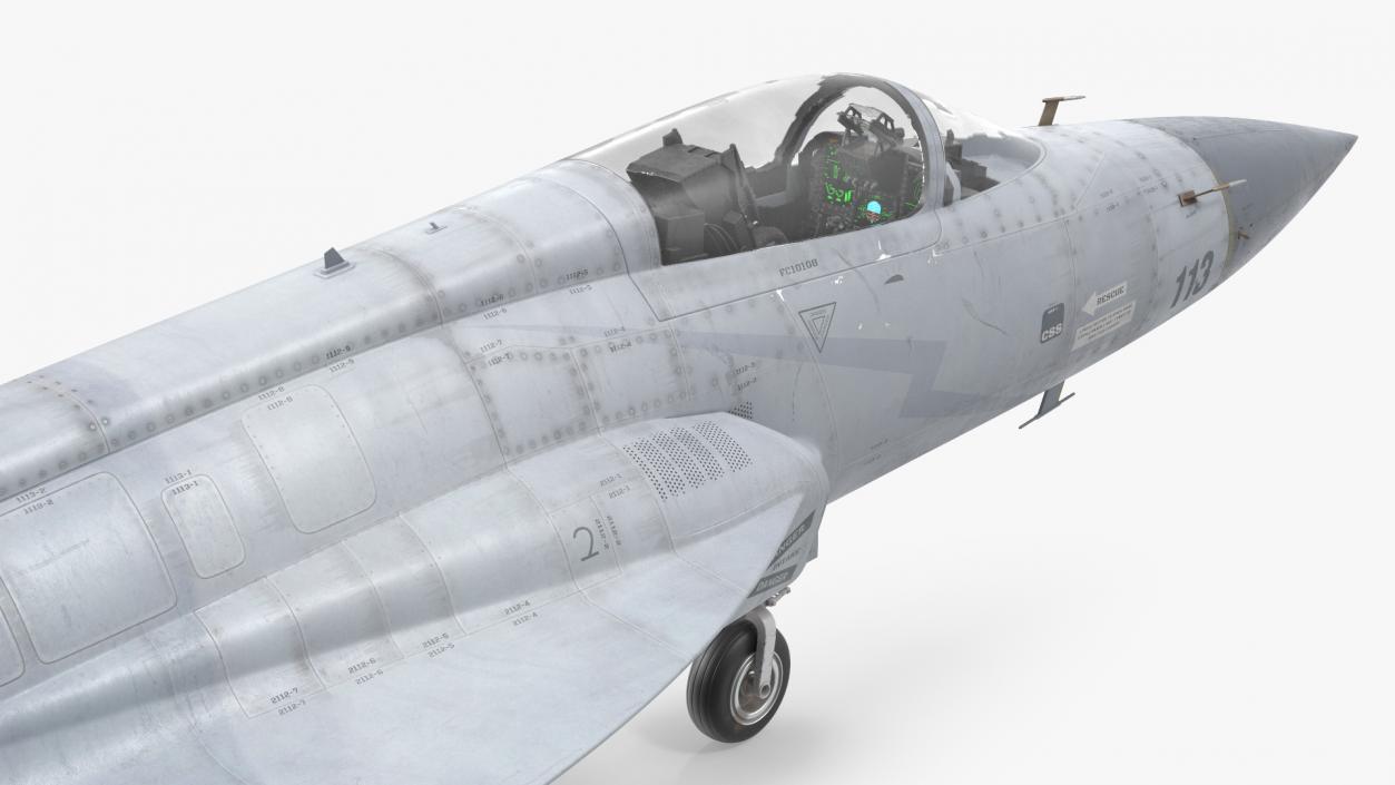 3D model Chengdu FC-1 Xiaolong Pakistan Air Force