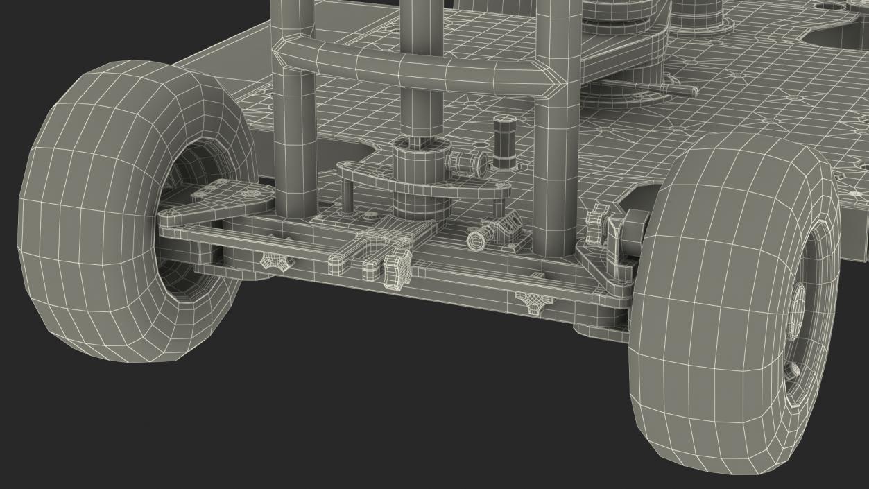 4x4 Dolly with Seat 3D model