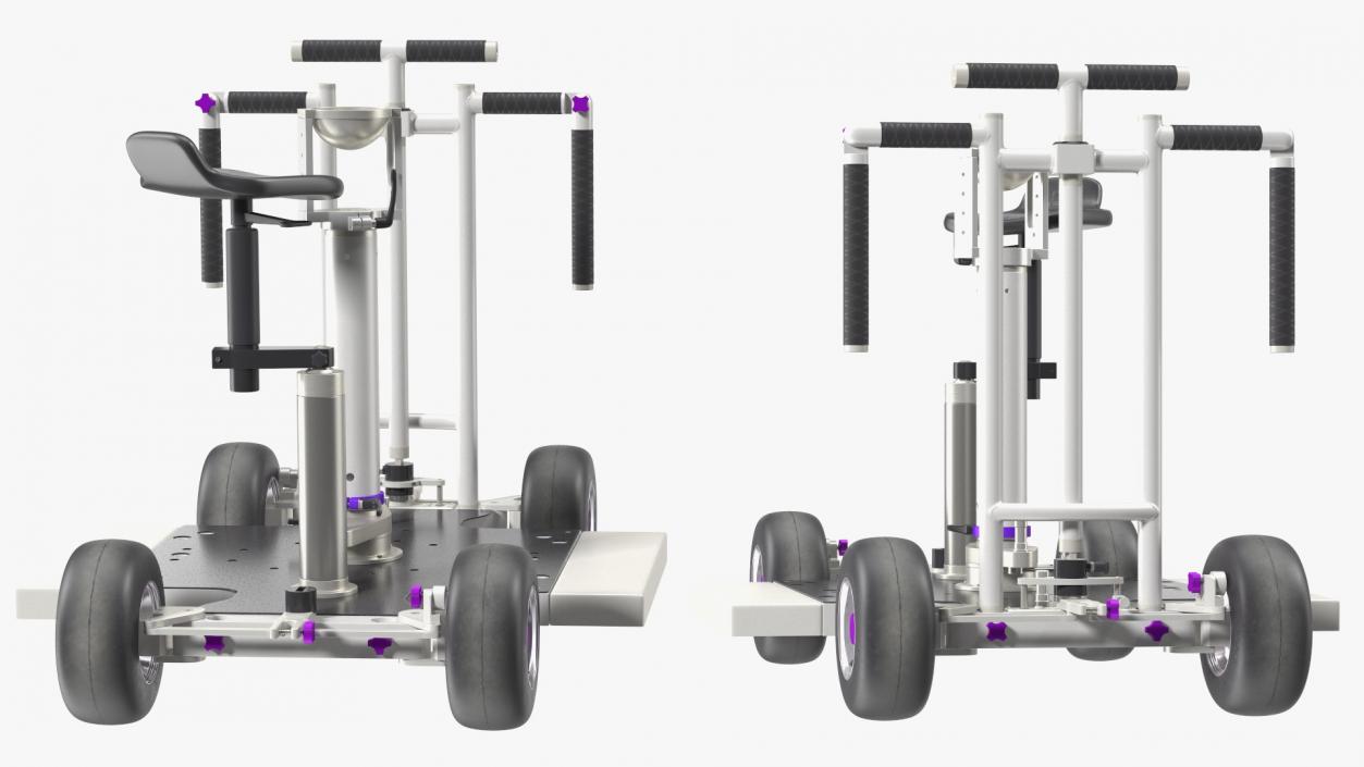 4x4 Dolly with Seat 3D model