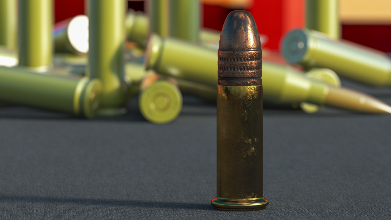 22 Caliber Bullet 3D