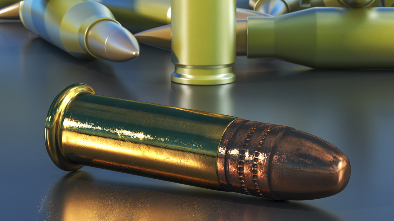 22 Caliber Bullet 3D