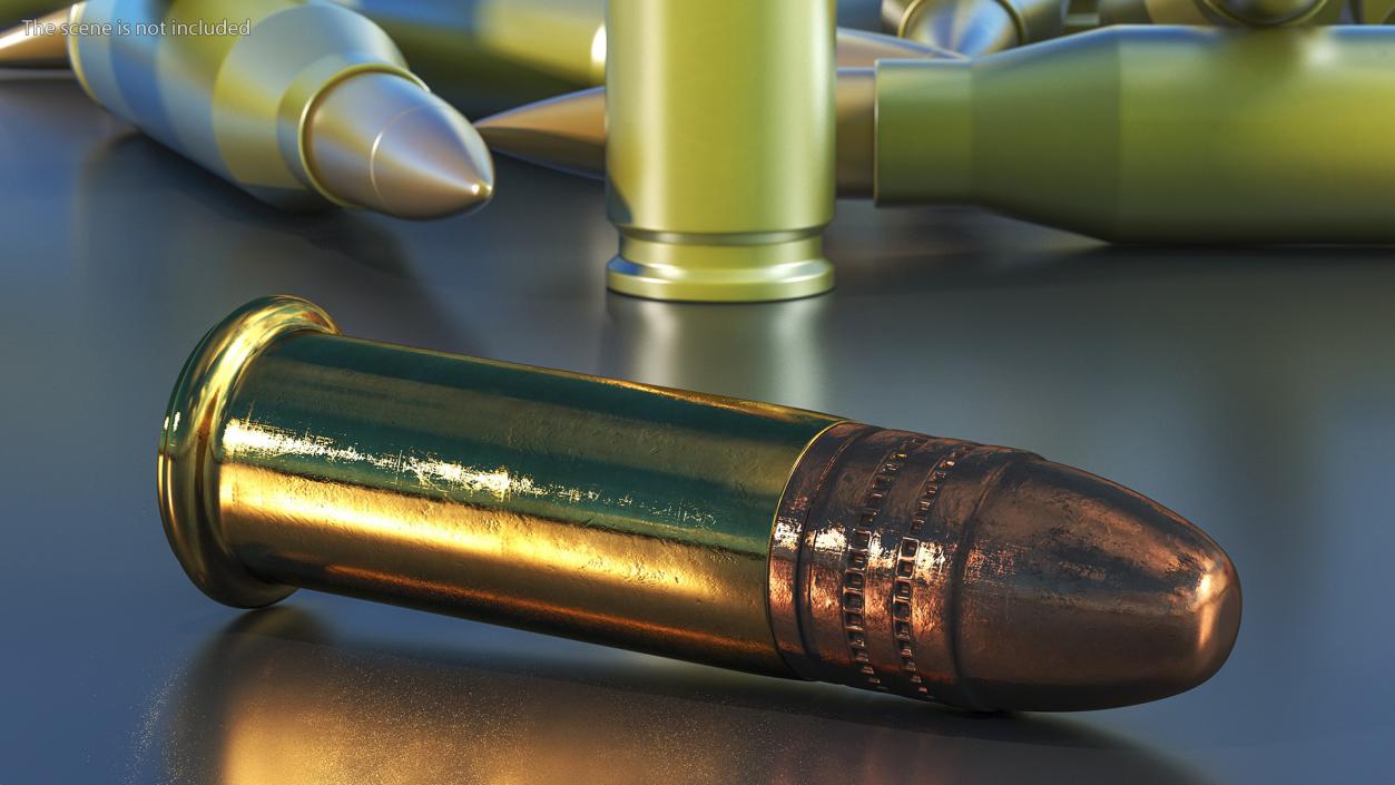 22 Caliber Bullet 3D