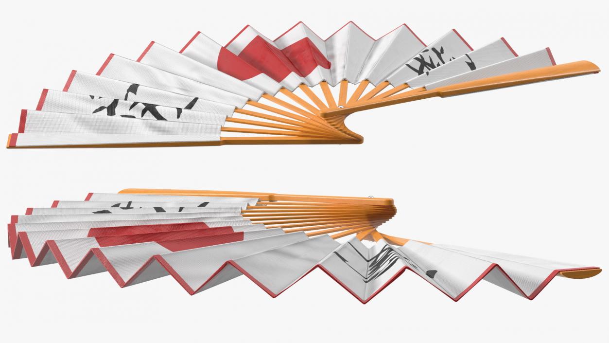 Traditional Japanese Fan 3D model