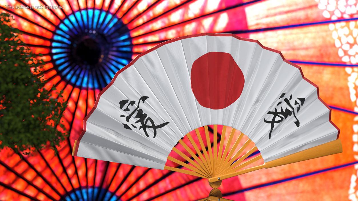 Traditional Japanese Fan 3D model