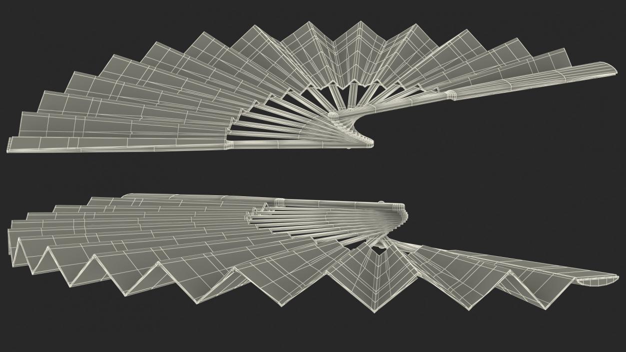 Traditional Japanese Fan 3D model