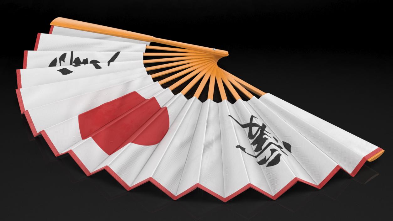 Traditional Japanese Fan 3D model