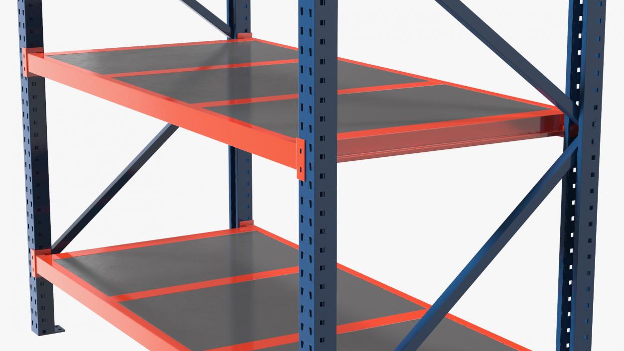 Mild Steel Industrial Storage Rack 3D model