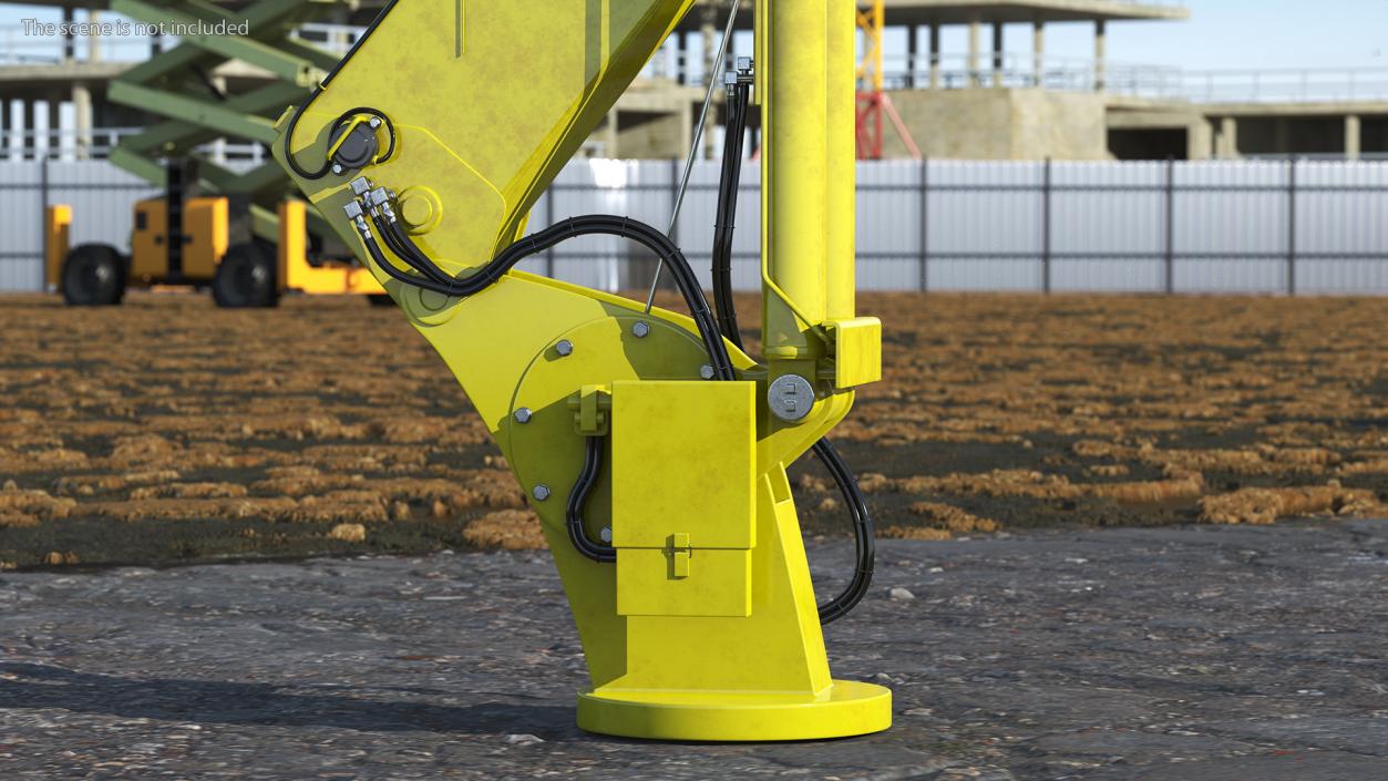 3D Heavy Duty Mini Crane Rigged model