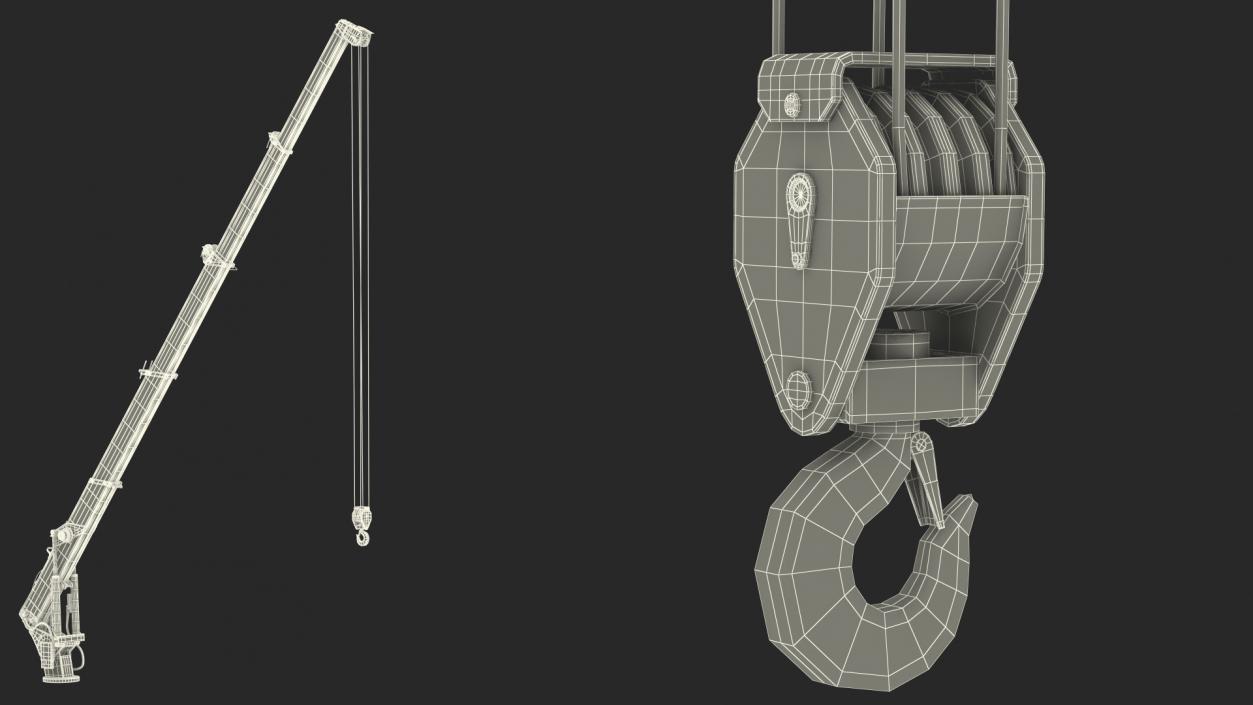 3D Heavy Duty Mini Crane Rigged model