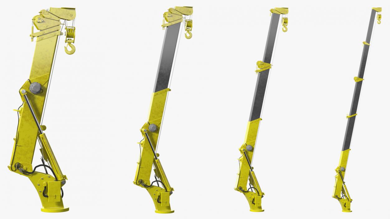 3D Heavy Duty Mini Crane Rigged model