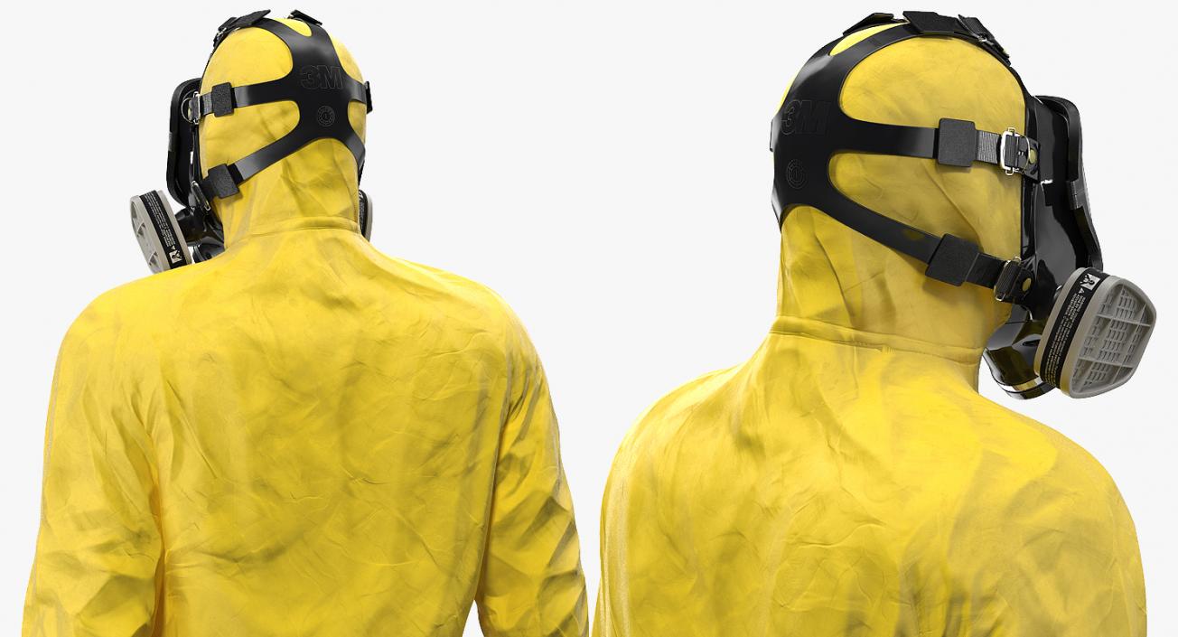 Hazmat Worker Standing Pose 3D