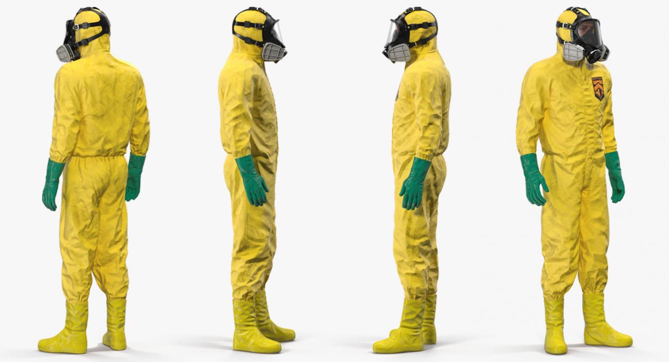 Hazmat Worker Standing Pose 3D