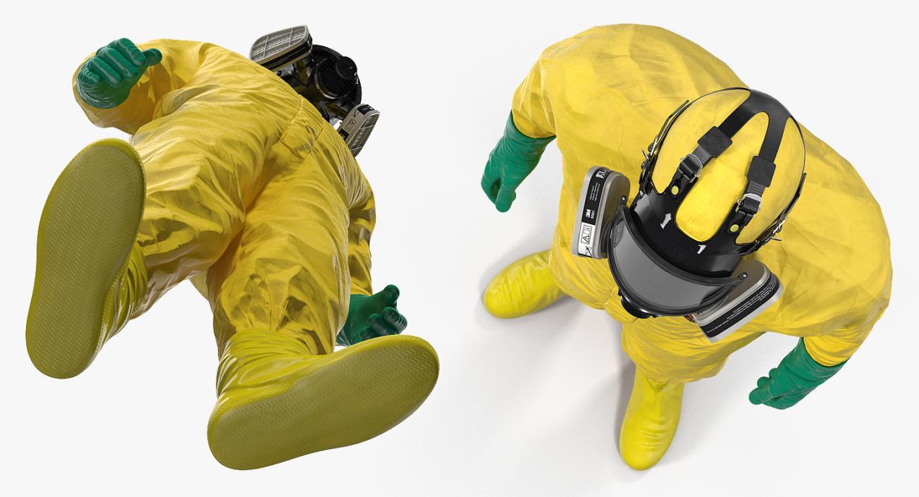 Hazmat Worker Standing Pose 3D