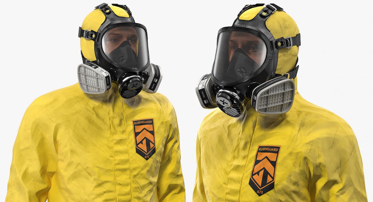 Hazmat Worker Standing Pose 3D