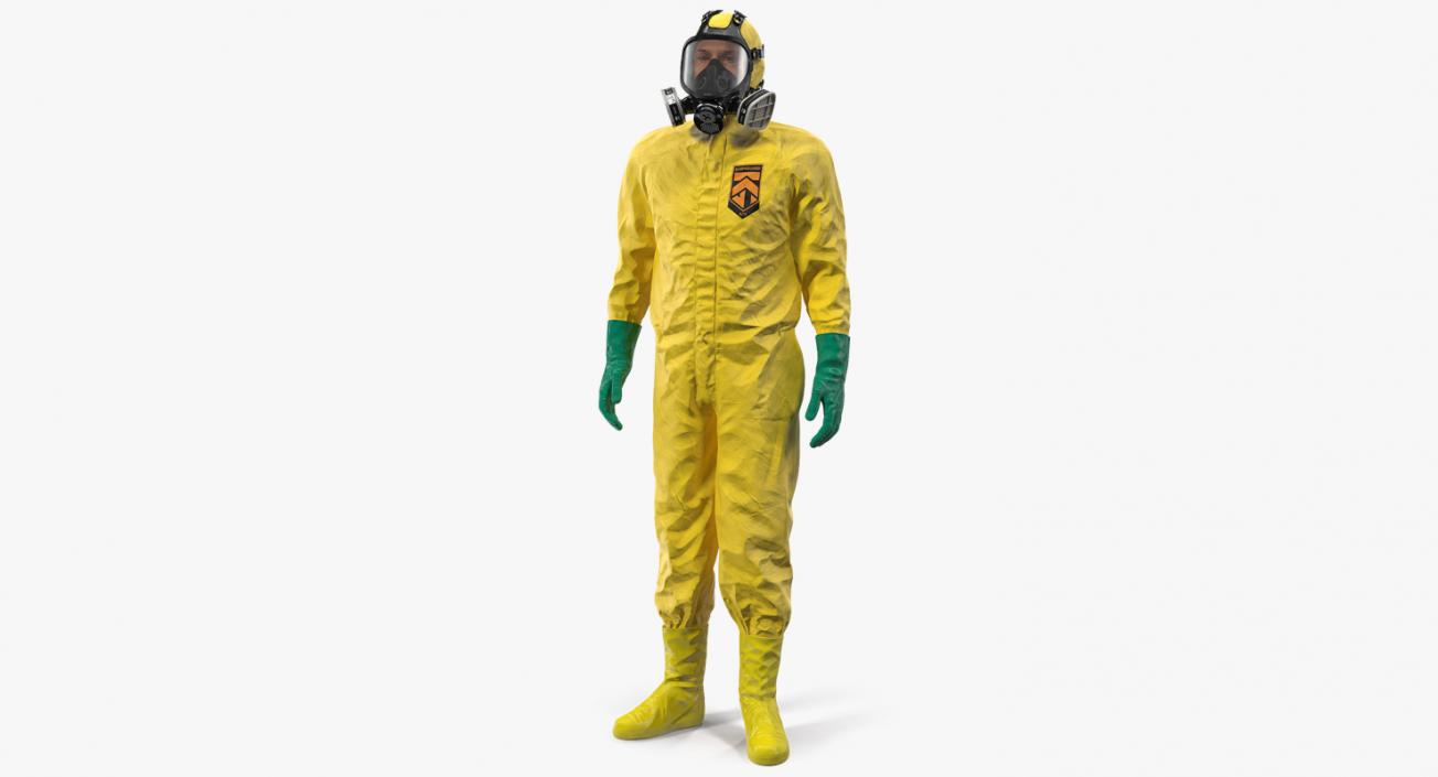 Hazmat Worker Standing Pose 3D