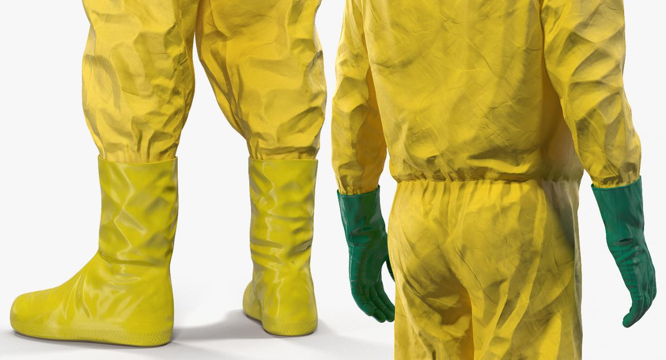 Hazmat Worker Standing Pose 3D