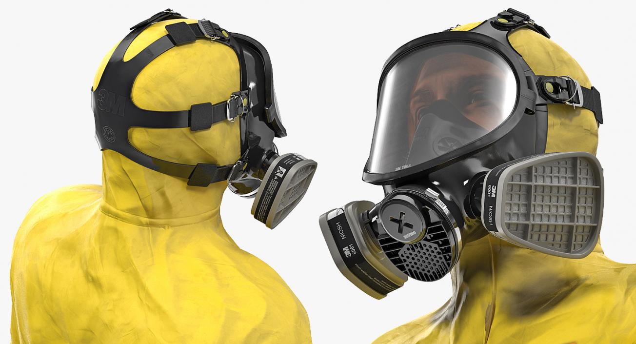 Hazmat Worker Standing Pose 3D