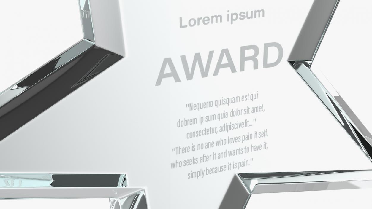 Glass Award Trophys Collection 2 3D