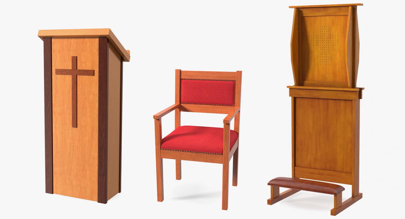 Church Furnishings Collection 3D model