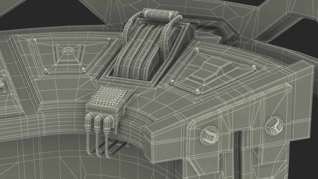 Futuristic Control Panel 3D model