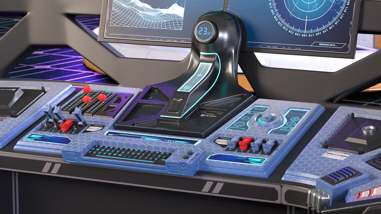 Futuristic Control Panel 3D model