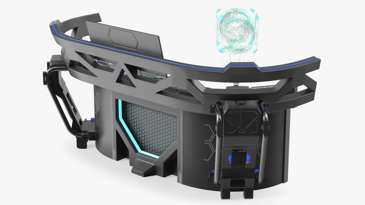 Futuristic Control Panel 3D model