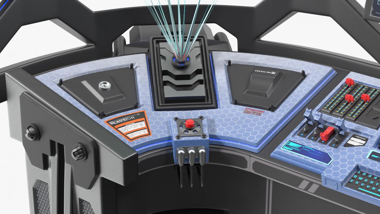 Futuristic Control Panel 3D model