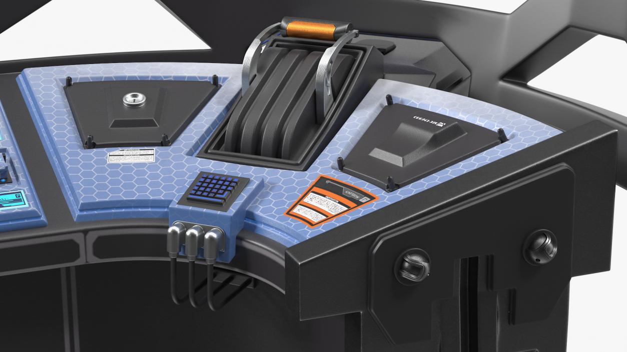 Futuristic Control Panel 3D model