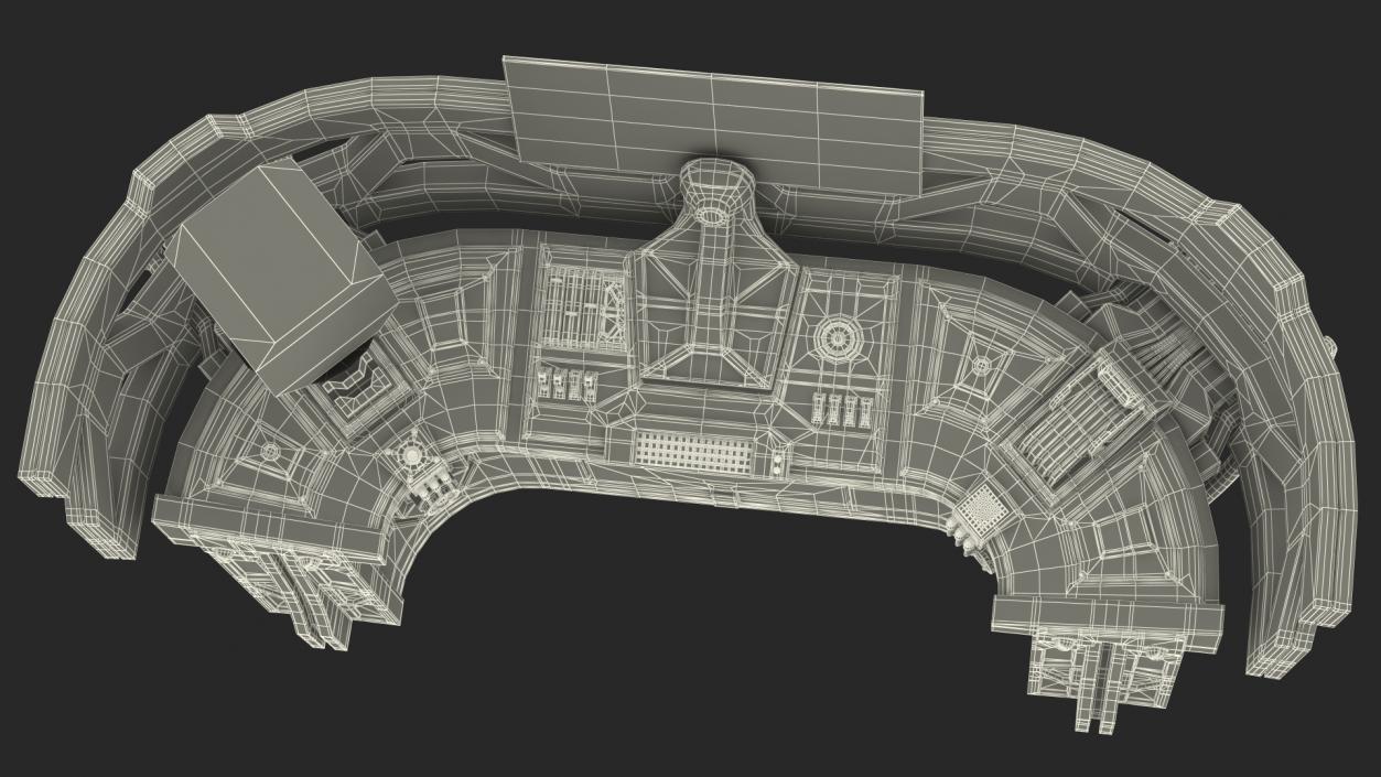 Futuristic Control Panel 3D model