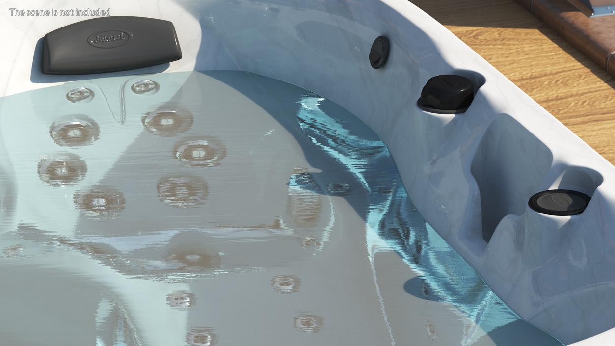 Jacuzzi J475 Spa Hot Tub Platinum with Water 3D model