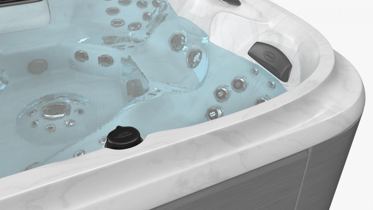 Jacuzzi J475 Spa Hot Tub Platinum with Water 3D model