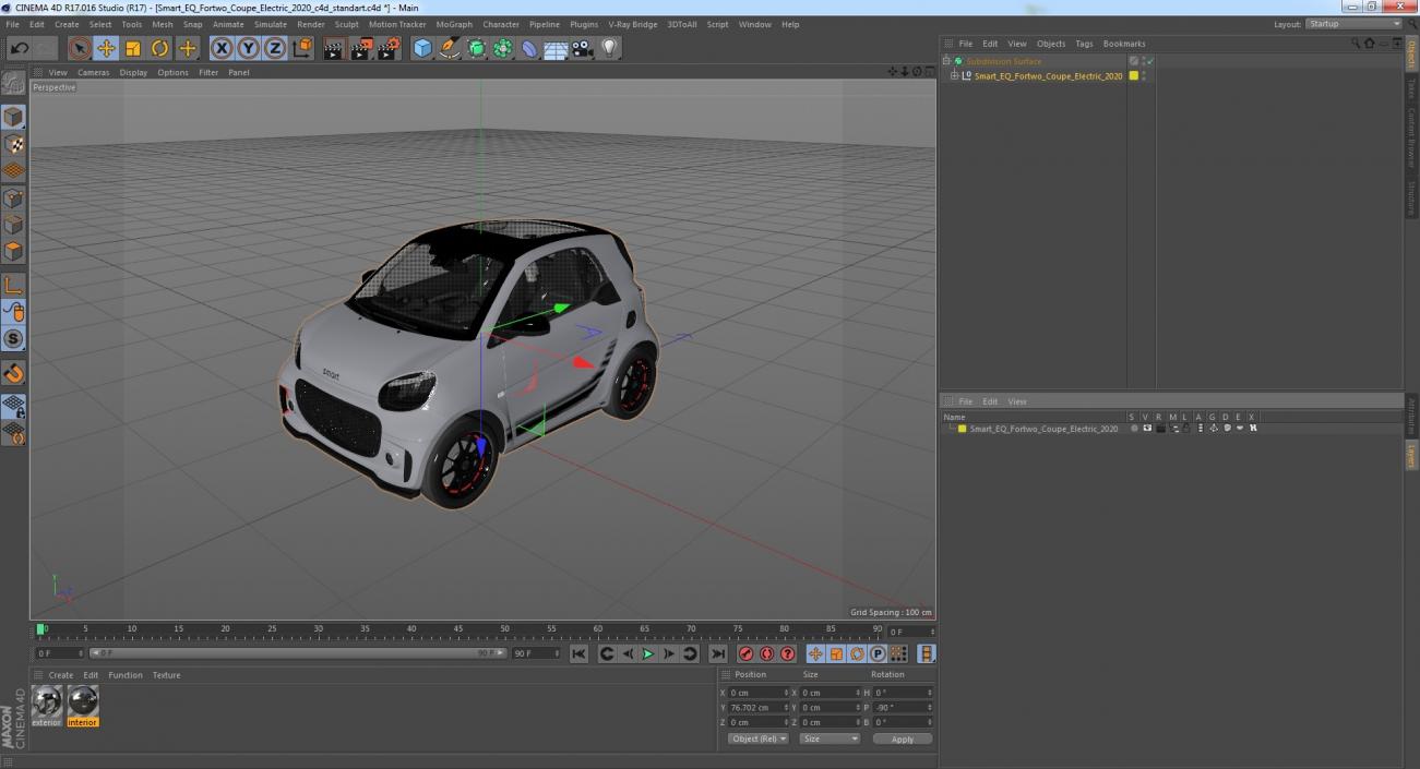 3D model Smart EQ Fortwo Coupe Electric 2020