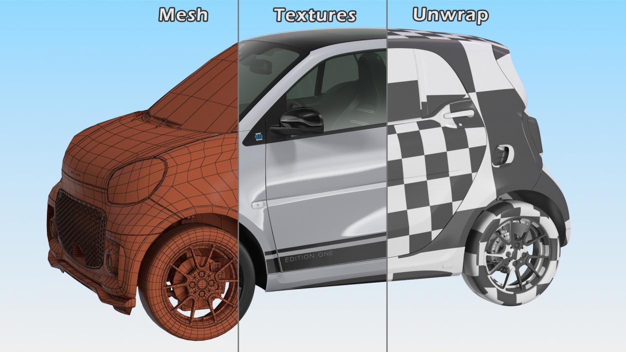 3D model Smart EQ Fortwo Coupe Electric 2020