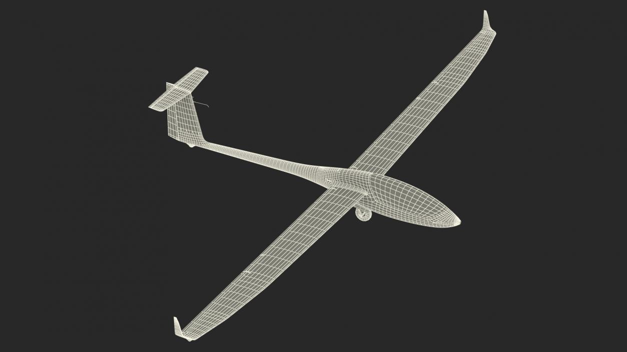 3D model Electric Glider MiniLAK Rigged