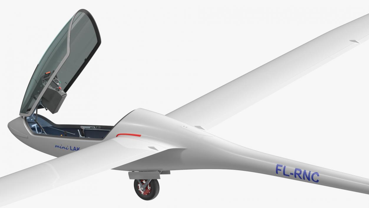 3D model Electric Glider MiniLAK Rigged