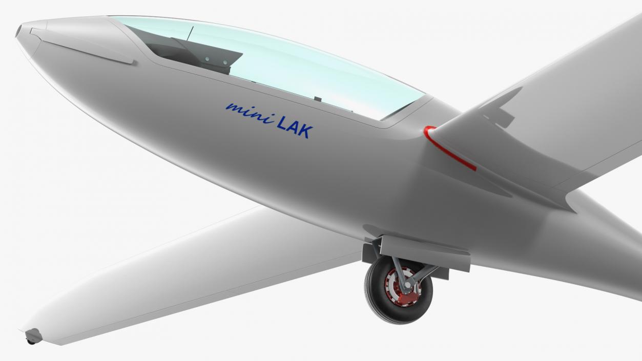 3D model Electric Glider MiniLAK Rigged