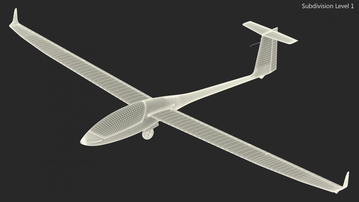 3D model Electric Glider MiniLAK Rigged