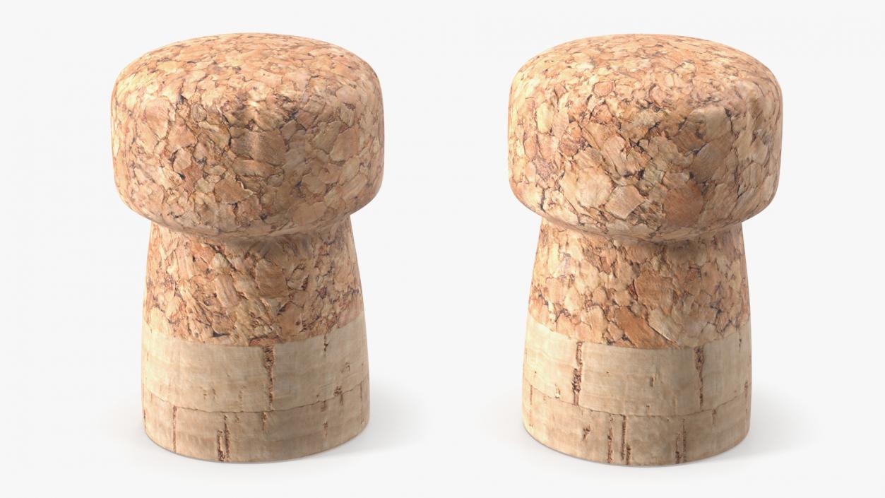 Bottle Cork Stopper 3D model