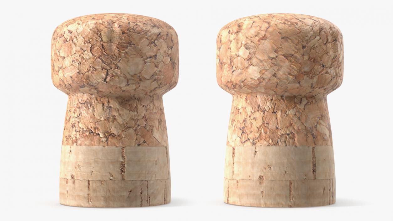 Bottle Cork Stopper 3D model