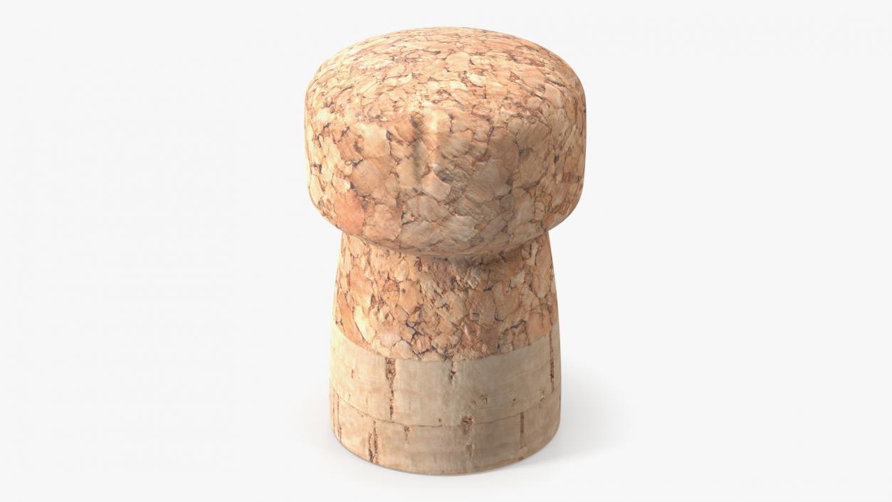 Bottle Cork Stopper 3D model