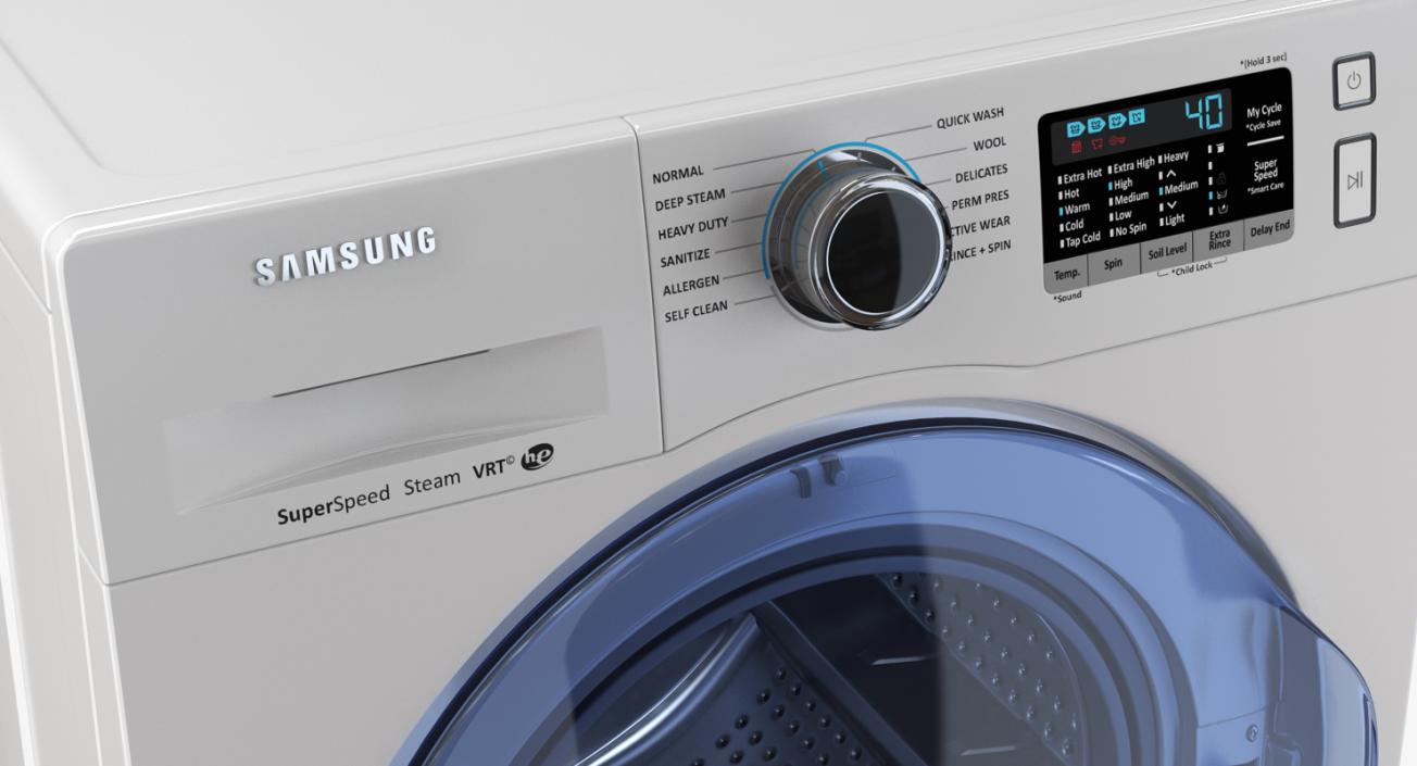 3D model Washing Machine Samsung WW6800