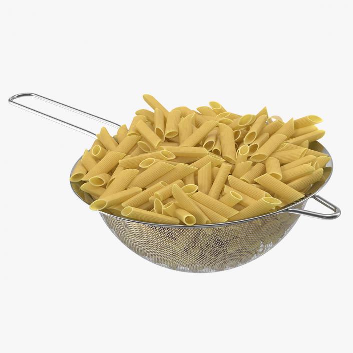 Pasta in Colander 3D