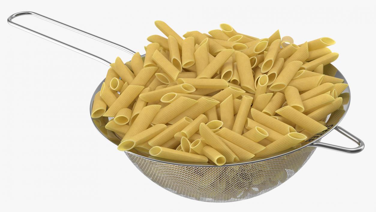 Pasta in Colander 3D