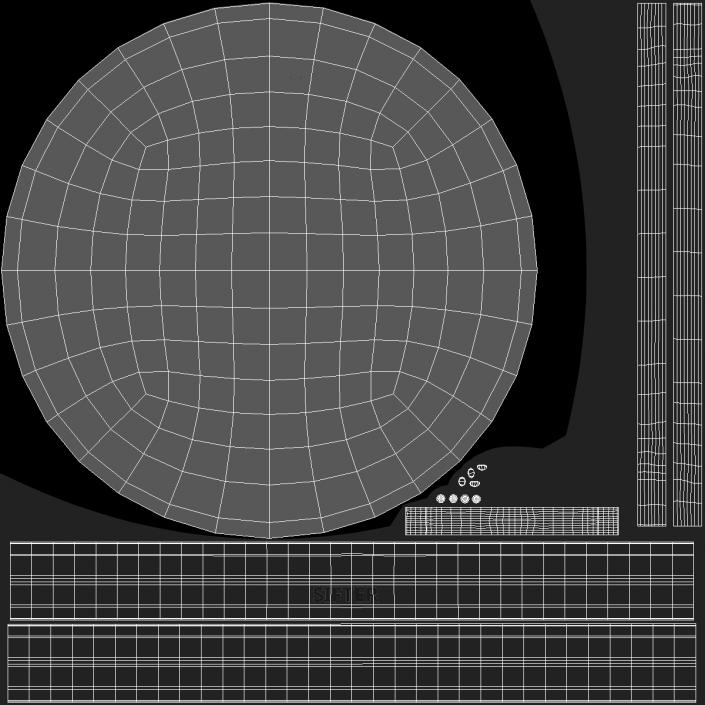 Pasta in Colander 3D