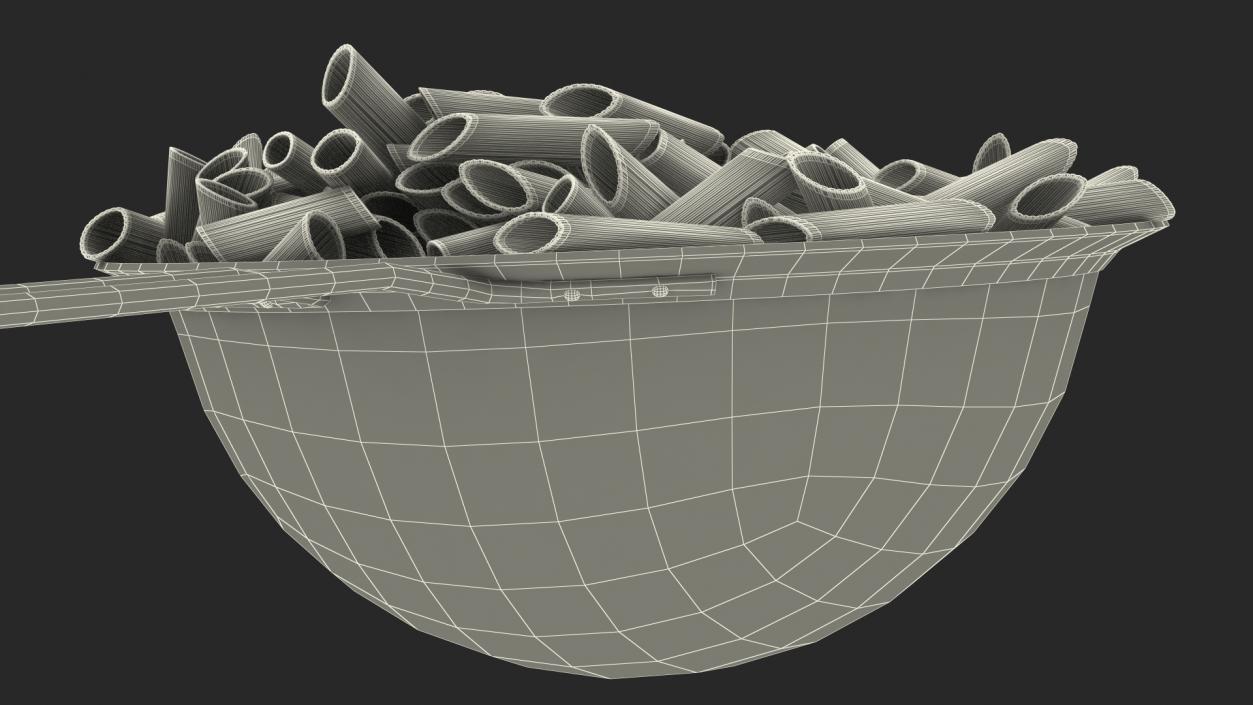 Pasta in Colander 3D