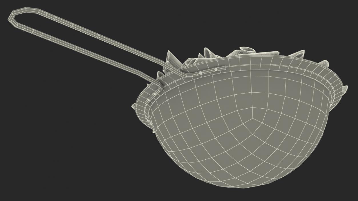 Pasta in Colander 3D