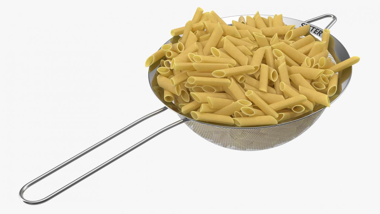 Pasta in Colander 3D