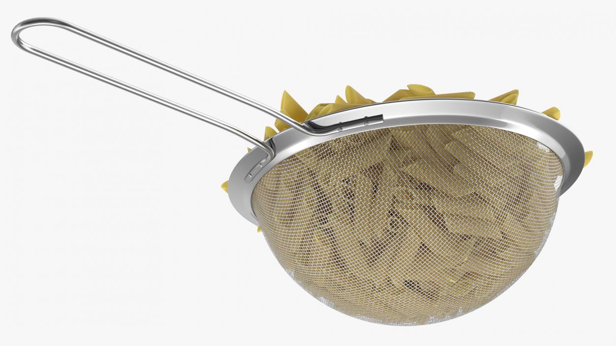 Pasta in Colander 3D